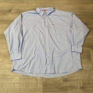 Ariat Pro Series Shirt Mens 3XL Blue Western Button Up Cowboy Logo
